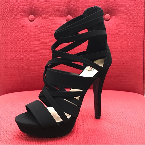 Criss Cross Platform Heels - Picture 2 of 2